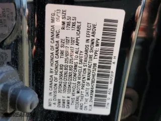 2013 Honda CR-V EX-L with VIN 2HKRM4H78DH675298, listed as a Copart auction lot 48744055 with 144,293 mi miles and Salvage Title. Bid and sale history available at carsss.com. Image 15.