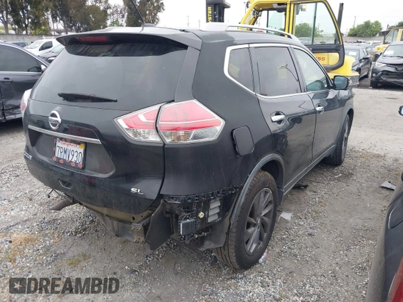 2016 Nissan Rogue SV with VIN 5N1AT2MT6GC798620, listed as a IAAI auction lot 41900042 with 107,597 mi miles. Bid and sale history available at carsss.com. Image 4.