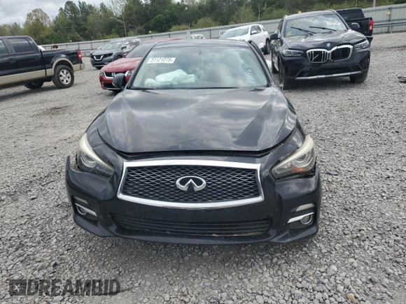 2014 Infiniti Q50 with VIN JN1BV7AP7EM691691, listed as a Copart auction lot 51121275 with 310,795 mi miles and Salvage title. Bid and sale history available at DreamBid. Image 5.