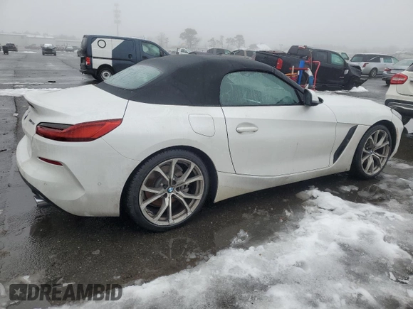 2020 BMW Z4 sDrive30i with VIN WBAHF3C08LWW67914, listed as a Copart auction lot 44566155 with 50,009 mi miles and Salvage Title. Bid and sale history available at carsss.com. Image 3.
