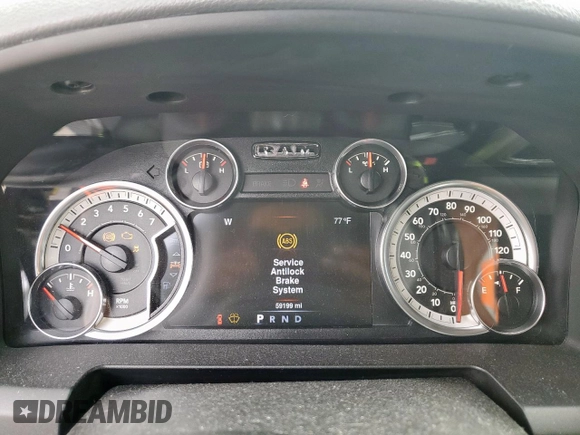 2016 Ram 1500 Lone Star with VIN 3C6RR6LT3GG388411, listed as a Copart auction lot 50082855 with 59,199 mi miles and Salvage Title. Bid and sale history available at carsss.com. Image 9.