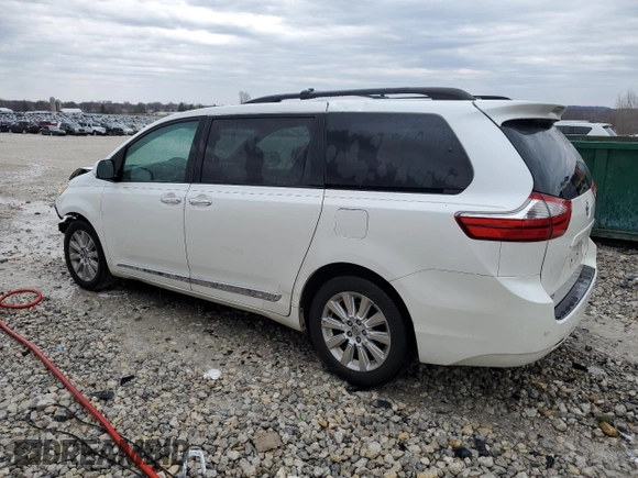 2015 Toyota Sienna Ltd with VIN 5TDDK3DC0FS110909, listed as a Copart auction lot 49614335 with 204,633 mi miles and Clean Title. Bid and sale history available at carsss.com. Image 2.
