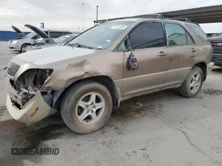 1999 Lexus RX 300 Luxury SUV with VIN JT6HF10U3X0019931, listed as a Copart auction lot 47893895 with 235,388 mi miles and Salvage Title. Bid and sale history available at carsss.com. Image 1.