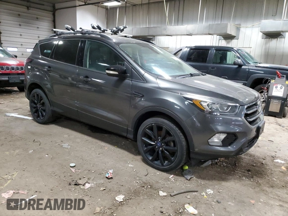 2017 Ford Escape Titanium with VIN 1FMCU0JD4HUE22551, listed as a Copart auction lot 55152455 with 115,653 mi miles and Clean Title. Bid and sale history available at carsss.com. Image 4.
