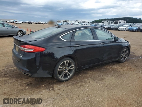 2017 Ford Fusion Titanium with VIN 3FA6P0K90HR221889, listed as a Copart auction lot 55643945 with 126,621 mi miles and Salvage title. Bid and sale history available at DreamBid. Image 3.