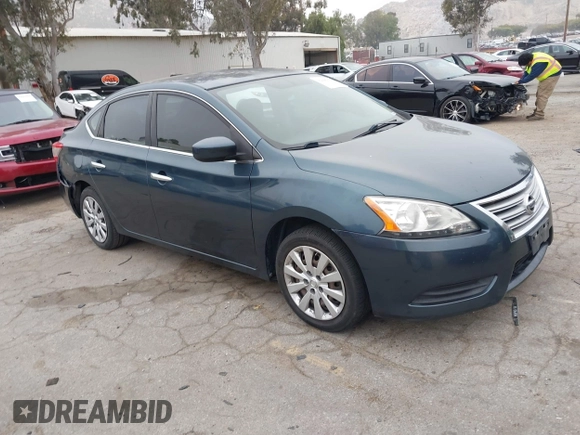 2015 Nissan Sentra S with VIN 3N1AB7APXFY277095, listed as a IAAI auction lot 42040176 with 188,763 mi miles. Bid and sale history available at carsss.com. Image 1.