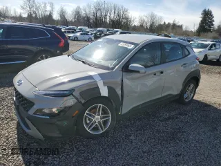 2023 Hyundai Kona SE with VIN KM8K22AB6PU027037, listed as a Copart auction lot 48059565 with 50,098 mi miles and Salvage Title. Bid and sale history available at carsss.com. Image 1.