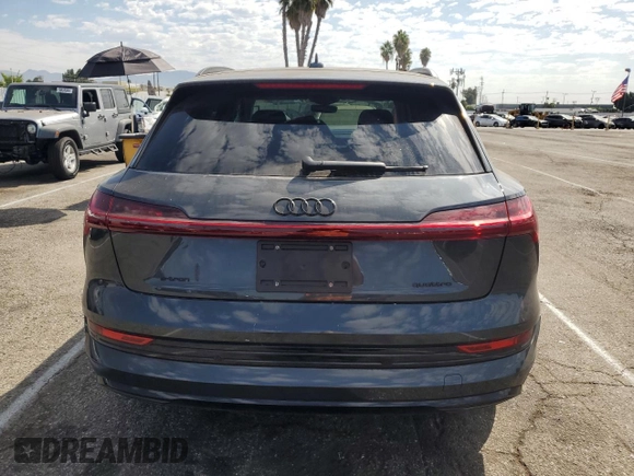 2023 Audi e-tron Premium with VIN WA1AAAGE1PB025748, listed as a Copart auction lot 70300304 with 3,798 mi miles and Salvage Title. Bid and sale history available at carsss.com. Image 6.