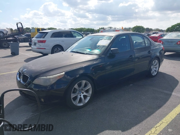 2007 BMW 5 Series 550i with VIN WBANB53567CP08845, listed as a IAAI auction lot 41497503 with 181,694 mi miles and . Bid and sale history available at DreamBid. Image 2.