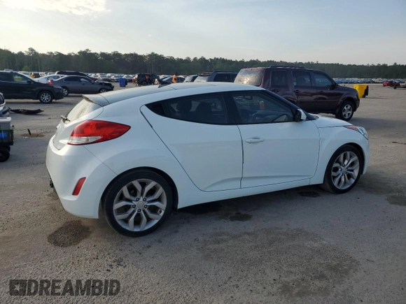 2013 Hyundai Veloster w/Gray Int with VIN KMHTC6ADXDU130886, listed as a Copart auction lot 57478095 with 130,008 mi miles and Salvage title. Bid and sale history available at DreamBid. Image 3.