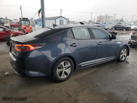 2014 Kia Optima Hybrid LX with VIN KNAGM4AD8E5070123, listed as a Copart auction lot 43789255 with 125,187 mi miles and Salvage Title. Bid and sale history available at carsss.com. Image 3.