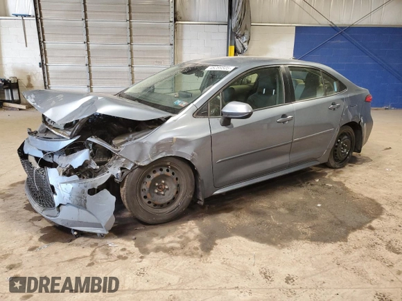 2020 Toyota Corolla LE with VIN JTDEPRAE3LJ090615, listed as a Copart auction lot 48289505 with 214,319 mi miles and Salvage Title. Bid and sale history available at carsss.com. Image 1.
