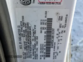 2011 Ford Fusion SPORT with VIN 3FAHP0DC5BR135597, listed as a Copart auction lot 87735365 with 122,545 mi miles and Salvage Title. Bid and sale history available at carsss.com. Image 13.