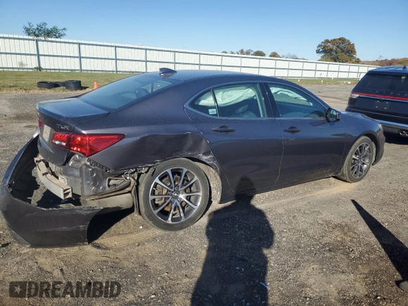 2020 Acura TLX with VIN 19UUB2F38LA005200, listed as a Copart auction lot 76519364 with 62,215 mi miles and Salvage Title. Bid and sale history available at carsss.com. Image 3.