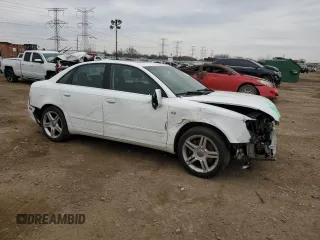 2007 Audi A4 2.0T with VIN WAUDF78E67A184080, listed as a Copart auction lot 47396885 with 195,545 mi miles and Salvage Title. Bid and sale history available at carsss.com. Image 4.