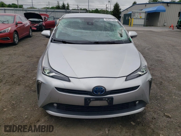 2020 Toyota Prius LE with VIN JTDL9RFU3L3017587, listed as a Copart auction lot 55431755 with 61,507 mi miles and Salvage Title. Bid and sale history available at DreamBid. Image 5.