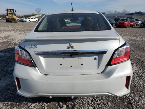 2022 Mitsubishi Mirage G4 ES with VIN ML32FUFJ8NHF08987, listed as a Copart auction lot 82665824 with 50,818 mi miles and Salvage Title. Bid and sale history available at carsss.com. Image 6.