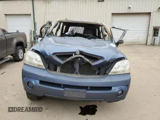 2005 Kia Sorento LX with VIN KNDJD733755421229, listed as a Copart auction lot 82718714 with 0 mi miles and Salvage Title. Bid and sale history available at carsss.com. Image 5.