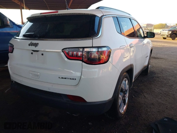 2021 Jeep Compass Limited with VIN 3C4NJCCBXMT559453, listed as a IAAI auction lot 41468643 with 92,963 mi miles. Bid and sale history available at carsss.com. Image 4.