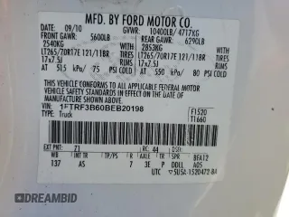 2011 Ford F-350 XL with VIN 1FTRF3B60BEB20198, listed as a Copart auction lot 50361615 with Not provided miles and Salvage title. Bid and sale history available at DreamBid. Image 14.