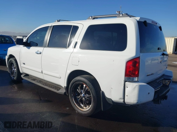 2006 Nissan Armada LE z VIN 5N1AA08B36N729317, wystawiony jako IAAI lot #41228460 z przebiegiem 211 711 mil mil oraz . Historia ofert i sprzedaży dostępna na DreamBid. Obrazek 3.