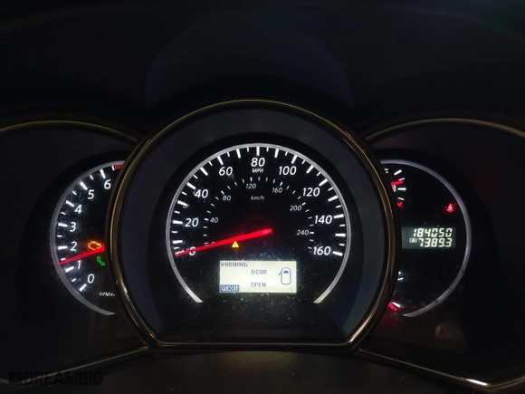 2013 Nissan Murano S with VIN JN8AZ1MWXDW317144, listed as a IAAI auction lot 42080647 with 184,050 mi miles. Bid and sale history available at carsss.com. Image 7.