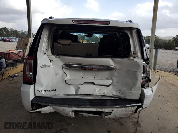 2017 GMC Yukon Denali with VIN 1GKS1CKJ1HR188049, listed as a Copart auction lot 89266975 with 140,516 mi miles and Salvage Title. Bid and sale history available at carsss.com. Image 6.