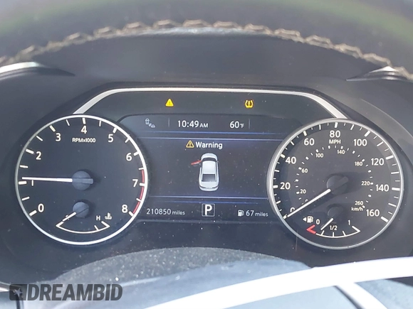 2016 Nissan Maxima SL with VIN 1N4AA6AP0GC396719, listed as a IAAI auction lot 41783950 with 210,850 mi miles and . Bid and sale history available at DreamBid. Image 7.