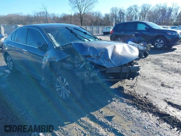 2015 Honda Accord LX with VIN 1HGCR2F30FA186188, listed as a IAAI auction lot 41184680 with 127,098 mi miles and . Bid and sale history available at DreamBid. Image 1.