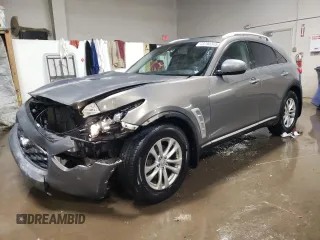 2009 Infiniti FX35 with VIN JNRAS18W89M157455, listed as a Copart auction lot 43790345 with 232,628 mi miles and Salvage Title. Bid and sale history available at carsss.com. Image 1.