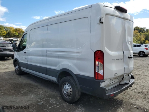 2023 Ford Transit Cargo Van with VIN 1FTBR2CG6PKA87002, listed as a Copart auction lot 75418304 with 24,240 mi miles and Salvage Title. Bid and sale history available at carsss.com. Image 2.