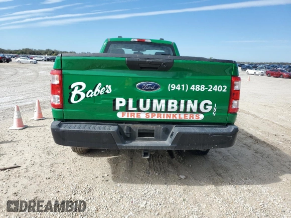 2022 Ford F-150 XL with VIN 1FTMF1CB3NKE30863, listed as a Copart auction lot 41484705 with 26,956 mi miles and Salvage Title. Bid and sale history available at carsss.com. Image 6.
