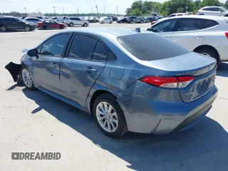 2022 Toyota Corolla LE with VIN 5YFVPMAE2NP369801, listed as a IAAI auction lot 41902625 with 24,182 mi miles and . Bid and sale history available at DreamBid. Image 3.