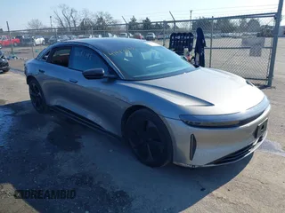2024 Lucid Air Touring with VIN 50EA1TEA3RA001358, listed as a IAAI auction lot 41482592 with 4,811 mi miles. Bid and sale history available at carsss.com. Image 1.