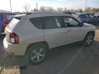 2016 Jeep Compass Latitude with VIN 1C4NJDEB9GD764730, listed as a Copart auction lot 76808544 with 123,937 mi miles and Clean Title. Bid and sale history available at carsss.com. Image 3.