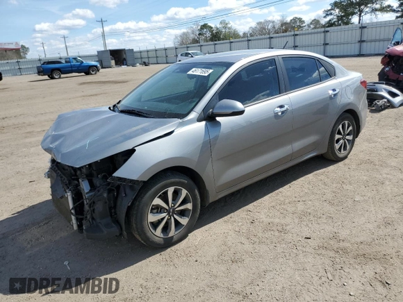 2021 Kia Rio LX with VIN 3KPA24AD4ME425838, listed as a Copart auction lot 46171695 with 69,542 mi miles and Salvage Title. Bid and sale history available at DreamBid. Image 1.