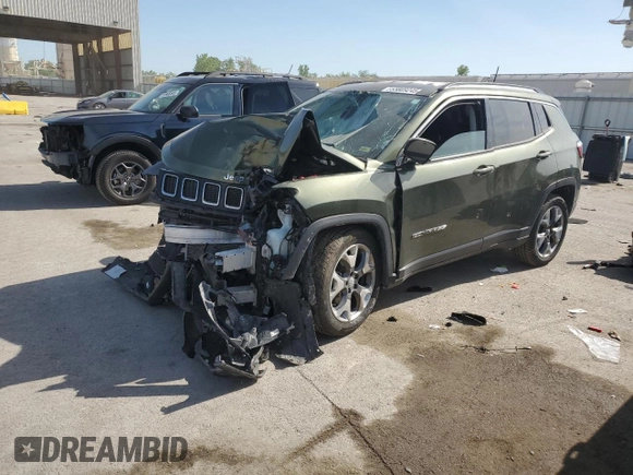 2020 Jeep Compass Limited with VIN 3C4NJDCB0LT155968, listed as a Copart auction lot 55809245 with Not provided miles and Salvage title. Bid and sale history available at DreamBid. Image 1.
