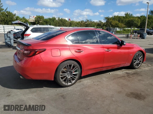 2018 Infiniti Q50 Red Sport 400 с VIN JN1FV7AP8JM460858, выставлен на аукционе Copart как лот 44380875 с пробегом 108 669 миль миль и Списание • Salvage title. История ставок и продаж доступна на DreamBid. Изображение 3.