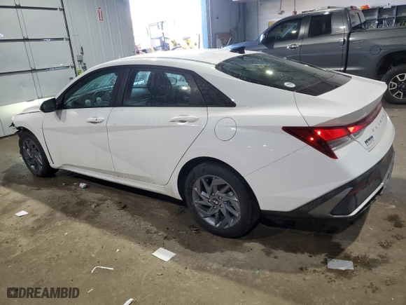 2024 Hyundai Elantra SEL with VIN KMHLM4DG6RU681721, listed as a Copart auction lot 45132305 with 12,633 mi miles and Salvage Title. Bid and sale history available at carsss.com. Image 2.