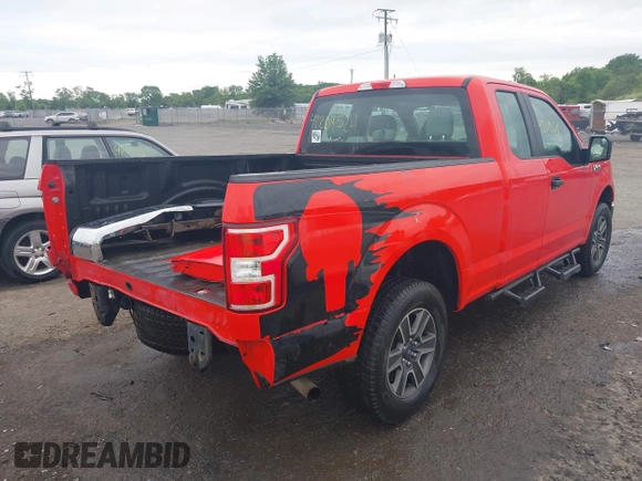 2018 Ford F-150 XL z VIN 1FTEX1EB2JFE14994, wystawiony jako IAAI lot #42209524 z przebiegiem 88 285 mil mil oraz . Historia ofert i sprzedaży dostępna na DreamBid. Obrazek 4.