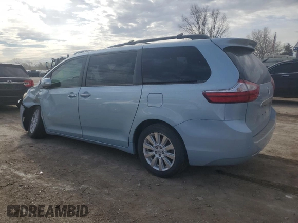 2017 Toyota Sienna with VIN 5TDDZ3DC0HS186516, listed as a Copart auction lot 50358685 with 154,348 mi miles and Salvage Title. Bid and sale history available at DreamBid. Image 2.