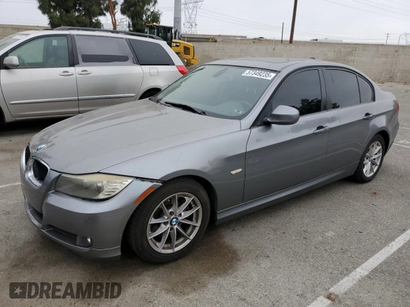 2010 BMW 3 Series 328i with VIN WBAPH5G51ANM36203, listed as a Copart auction lot 57349235 with 183,491 mi miles and Salvage title. Bid and sale history available at DreamBid. Image 1.