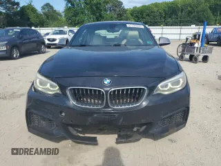 2015 BMW 2 Series M235i with VIN WBA1J7C5XFV253790, listed as a Copart auction lot 57155255 with 136,967 mi miles and Salvage title. Bid and sale history available at DreamBid. Image 5.
