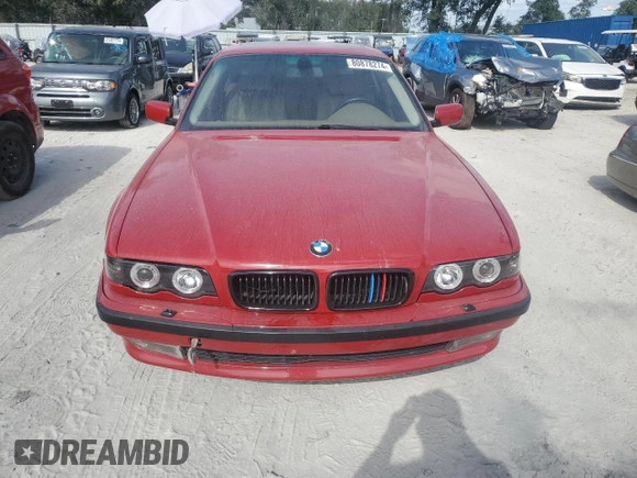 2001 BMW 7 Series 740iA with VIN WBAGG834X1DN83336, listed as a Copart auction lot 80878274 with 225,466 mi miles and Non Repairable. Bid and sale history available at carsss.com. Image 5.