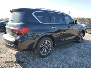 2018 Infiniti QX80 with VIN JN8AZ2NE1J9194002, listed as a Copart auction lot 50232765 with 76,395 mi miles and Salvage title. Bid and sale history available at DreamBid. Image 3.