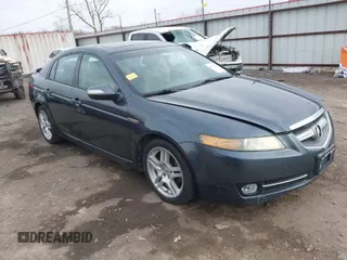 2007 Acura TL with VIN 19UUA66287A024045, listed as a IAAI auction lot 41734312 with 258,588 mi miles. Bid and sale history available at carsss.com. Image 1.