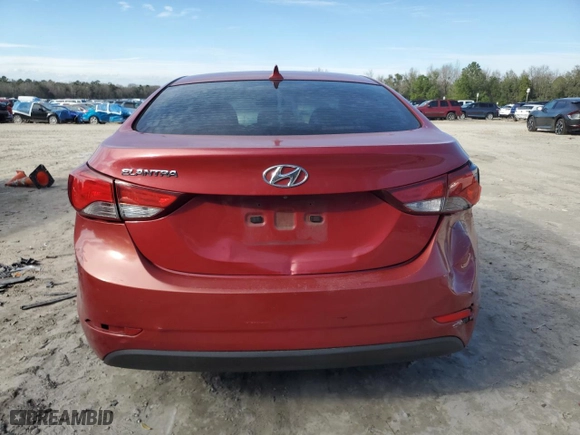 2016 Hyundai Elantra Value Edition with VIN KMHDH4AE8GU489998, listed as a Copart auction lot 46867675 with 168,539 mi miles and Salvage Title. Bid and sale history available at carsss.com. Image 6.