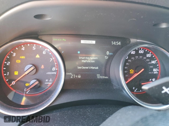 2019 Toyota Camry XSE with VIN 4T1B61HK4KU806613, listed as a Copart auction lot 88394735 with 107,830 mi miles and Salvage Title. Bid and sale history available at carsss.com. Image 9.
