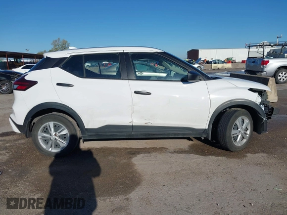 2023 Nissan Kicks S with VIN 3N1CP5BV5PL571076, listed as a IAAI auction lot 41177115 with 25,595 mi miles. Bid and sale history available at carsss.com. Image 14.