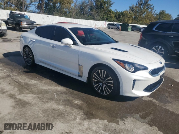 2019 Kia Stinger with VIN KNAE15LA5K6051365, listed as a Copart auction lot 74068034 with 106,590 mi miles and Salvage Title. Bid and sale history available at carsss.com. Image 4.